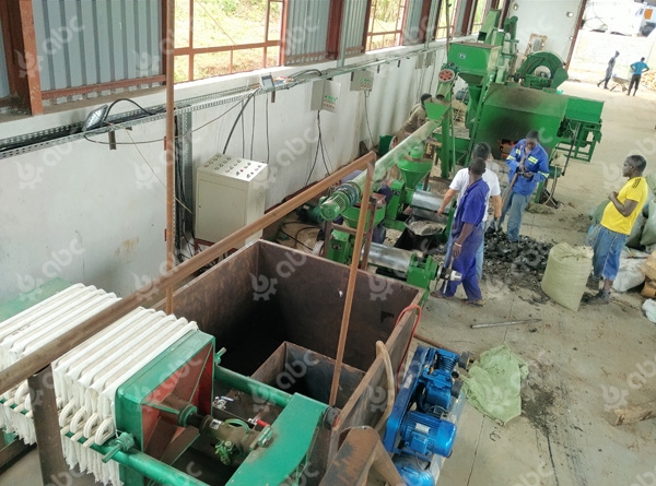 Oil pressing plant workshop