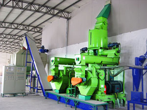 wood pellet making line